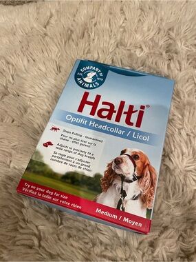 Optifit Headcollar Medium in Red and Black